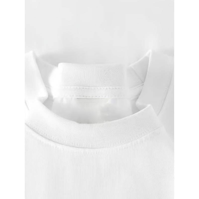 Plus Size Women's Red Casual T-Shirt Distinctive Pattern White Lettering Summer Casual Wear
