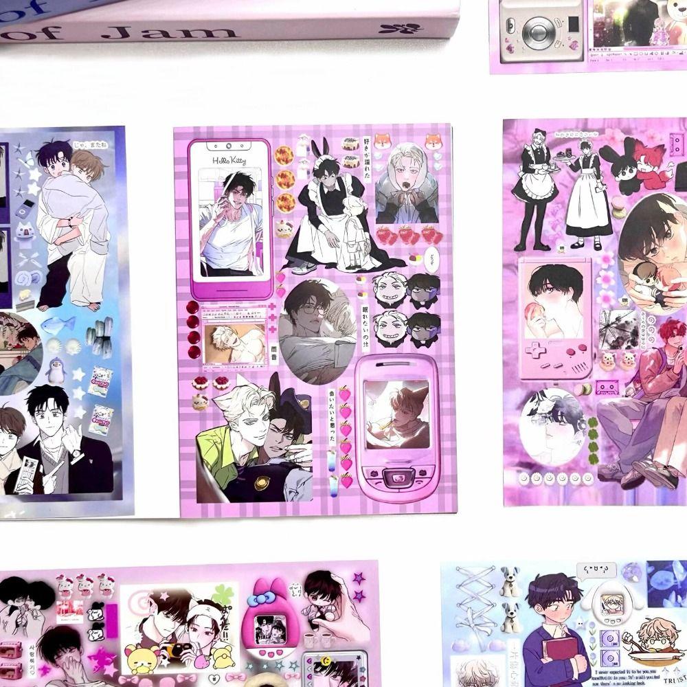 DIY Sticker Book 30 Pages Scrapbook Sticker Creative Diary Sticker Stationery Supplies