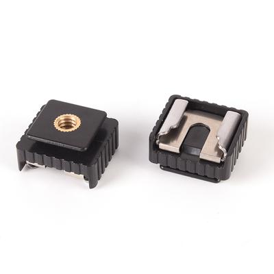 Flash Cold  Shoe Bracket Mount Adapter 1/4" Screw For Studio Speedight Tripod