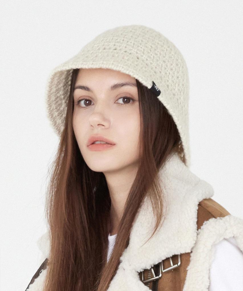 ULUK Lucida Black Label Winter Knitting Bucket Hat_Ivory