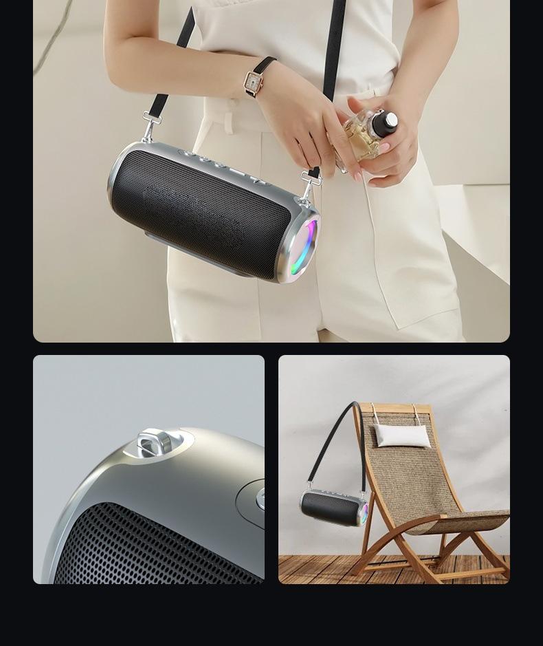T23 High-Volume Bluetooth Speaker: Super Bass, Portable, Outdoor, Small, Long Battery Life, High-Quality Sound