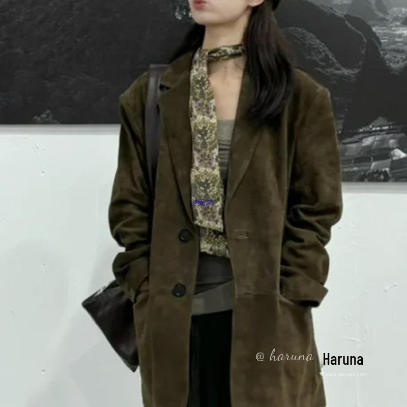 Vintage Mori Style Silk Scarf for Women - Autumn Print, Long Neck Accessory, 2025 Collection