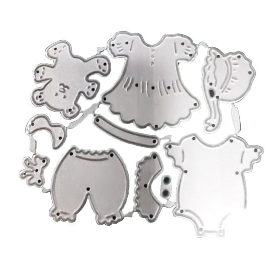 

Декоративные многоразовые штампы для вырубки из углеродистой стали Детская одежда , металлические штампы для ручной работы