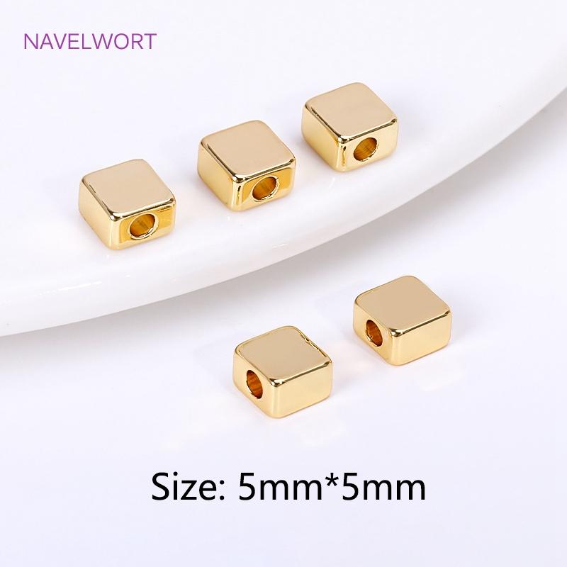 18K Vergoldete Herz-Abstandshalter Perlen Für Schmuckherstellung,Schmuckzubehör zum Perlen,Messing Lose Perlen DIY Schmuckzubehör Großhandel