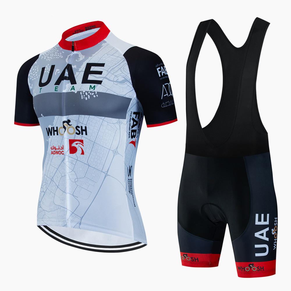 Förenade Arabemiraten Cykeltröja Set Cykeldräkt Mountainbikes Sommaroutfit Cykelkläder för Män Mtb Tröja Bib Shorts Cykelkläder Cykel