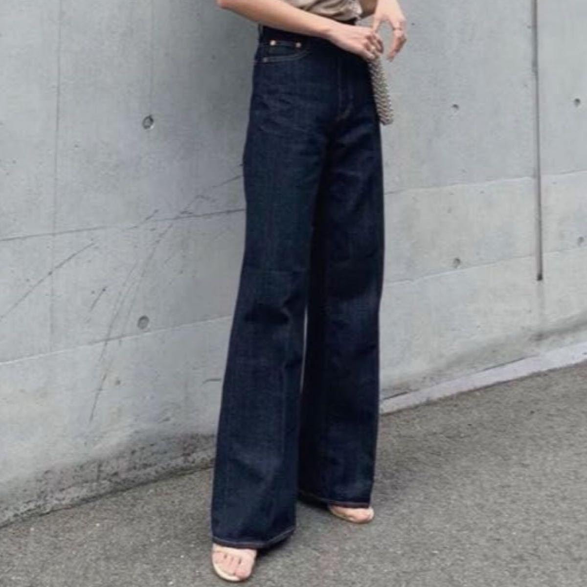 [Good condition] moussy denim GBL MV WIDE STRAIGHT 25 wide pants