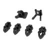 RC FPV Quadcopter Motor Base Camera Antenna Mounting Base Kit For 5‑10in Quadcopter Drone Frame 3D Printed Black