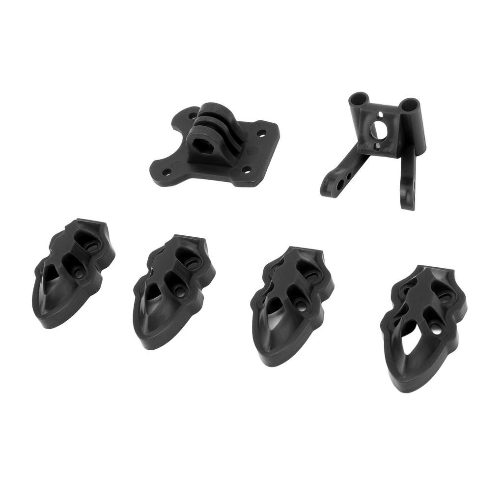 RC FPV Quadcopter Motor Base Camera Antenna Mounting Base Kit For 5‑10in Quadcopter Drone Frame 3D Printed Black