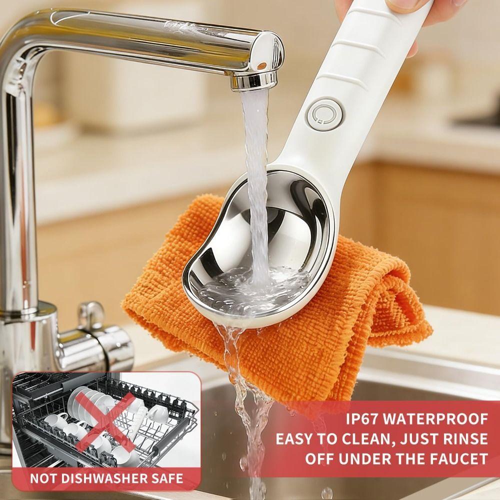 Adjust Temperature Heated Ice Cream Scoop Electric Preheat Scooper for Hard Ice Cream
