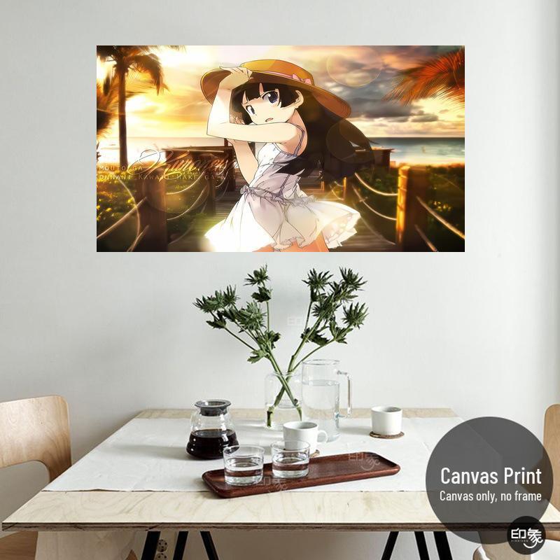 My Sister Can't Be This Cute - Romance Anime Aesthetic Poster, Self-Adhesive Wall Sticker
