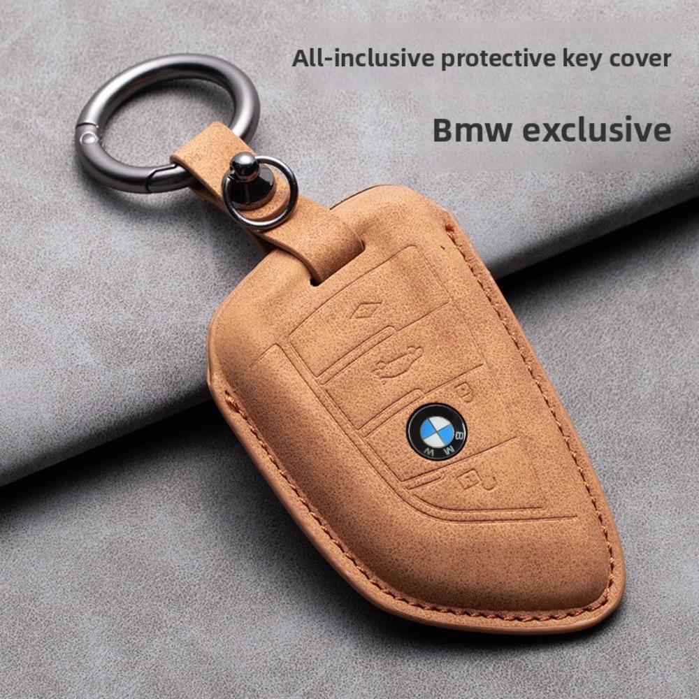 For BMW Key Cover for 5 Series 3 Series 525li 530 X1 X3 X4 X5 118i Hollow Design Protective Shell with Blade Keychain