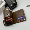 Portable Retro Women Wallets Soft Pu Leather Multi-Card Coin Purse Business Card Case Short Zipper Card Bag Pouch