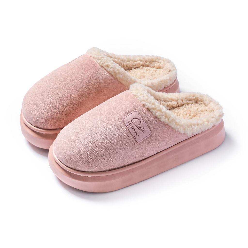 New Cotton Slippers Autumn and Winter Warm Shoes Indoor Home Couple Non-slip Plush Cotton Shoes