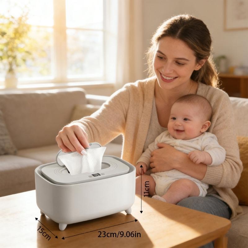 Large Capacity Baby Wipes Warmers Featuring Adjustable Temperature Control LED Monitor And Safety For Convenient Operation