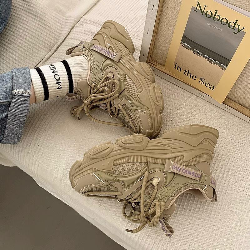 2025 New Children's Student Dad Shoes, Foreign and Light Spring Shoes, Girls' Breathable Soft-soled Sports Shoes, Spring and Autumn Models