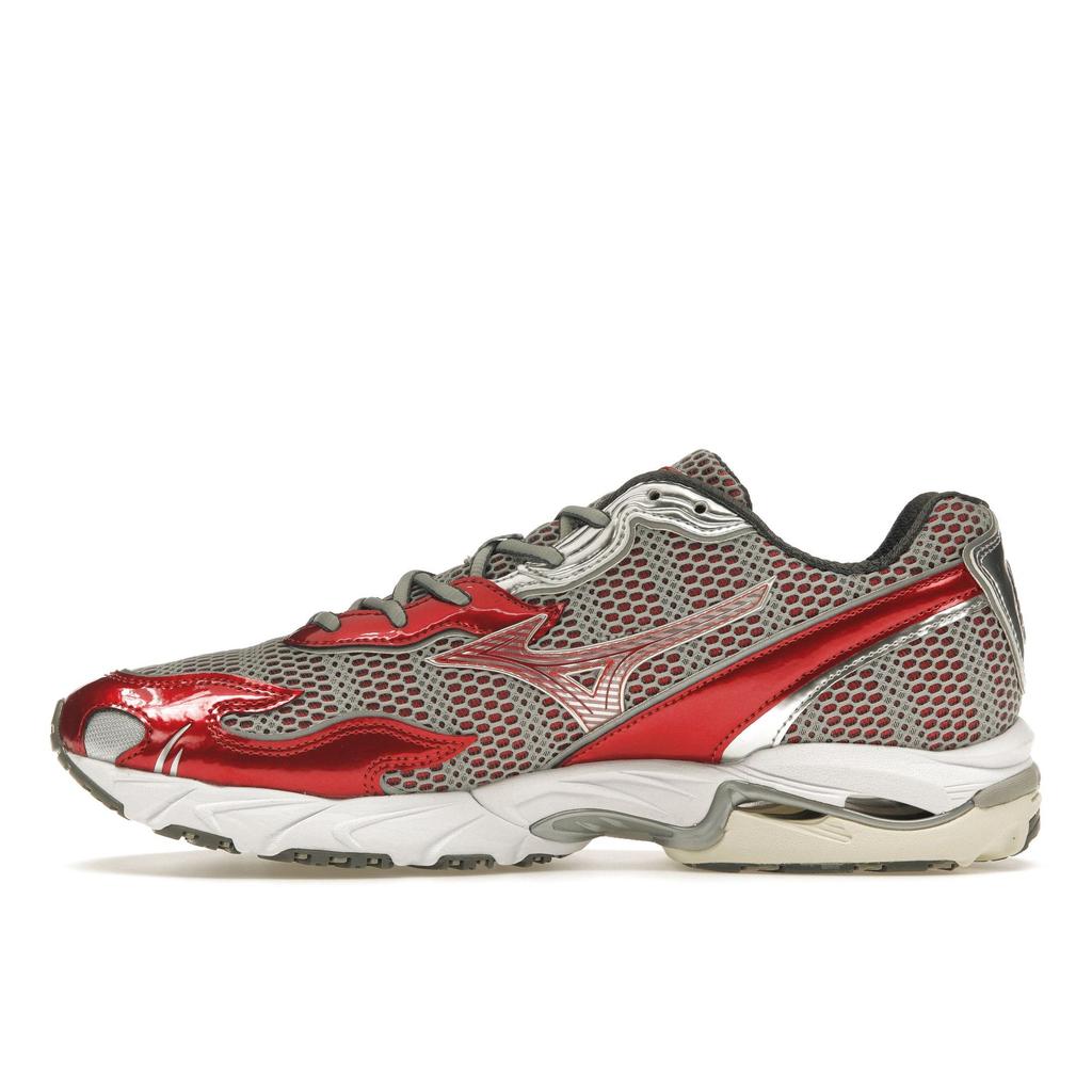 Mizuno Wave Rider 10 Flame Wave One Block Down Koi Men Sneakers Red Grey White D1GD232701
