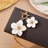 Fashion White Flower Pendant Anklet For Women Elegant Snake Bone Chain Chain Foot Chain Summer Party Jewelry Gifts