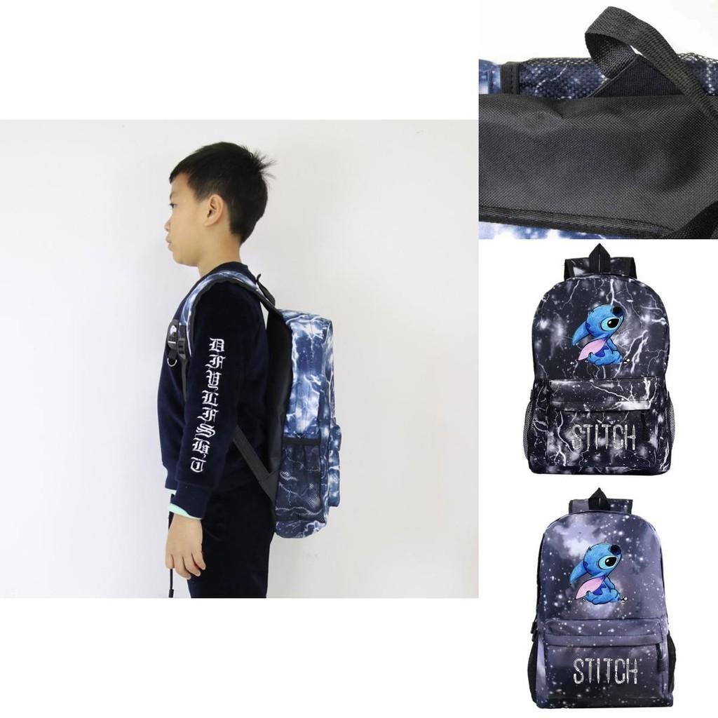 Cute Stitch Backpack Rucksack For School Student Travel Multicolor