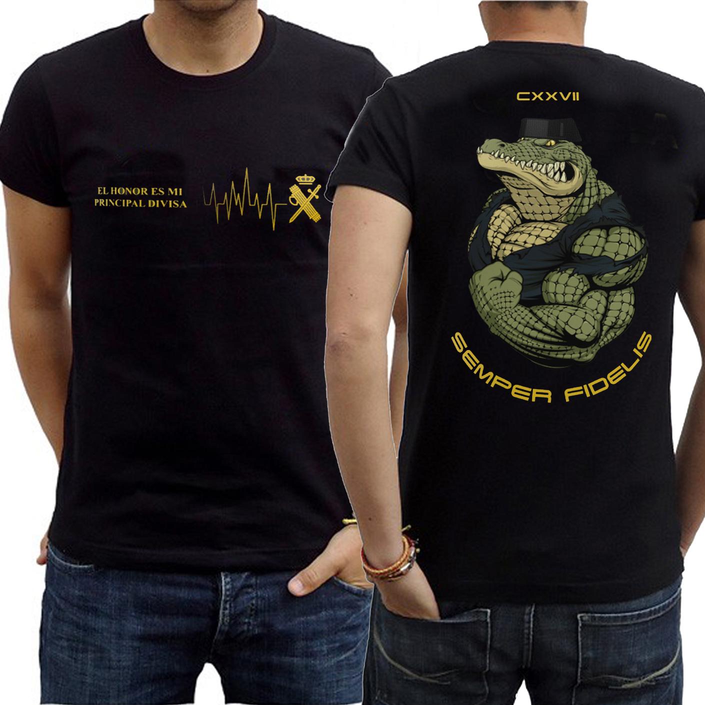 

Camiseta Guardia Civil CXXVII Española. Spanish Guardia Civil T Shirt New 100% Cotton Short Sleeve O-Neck Tshirt Casual Mens Top 4XL