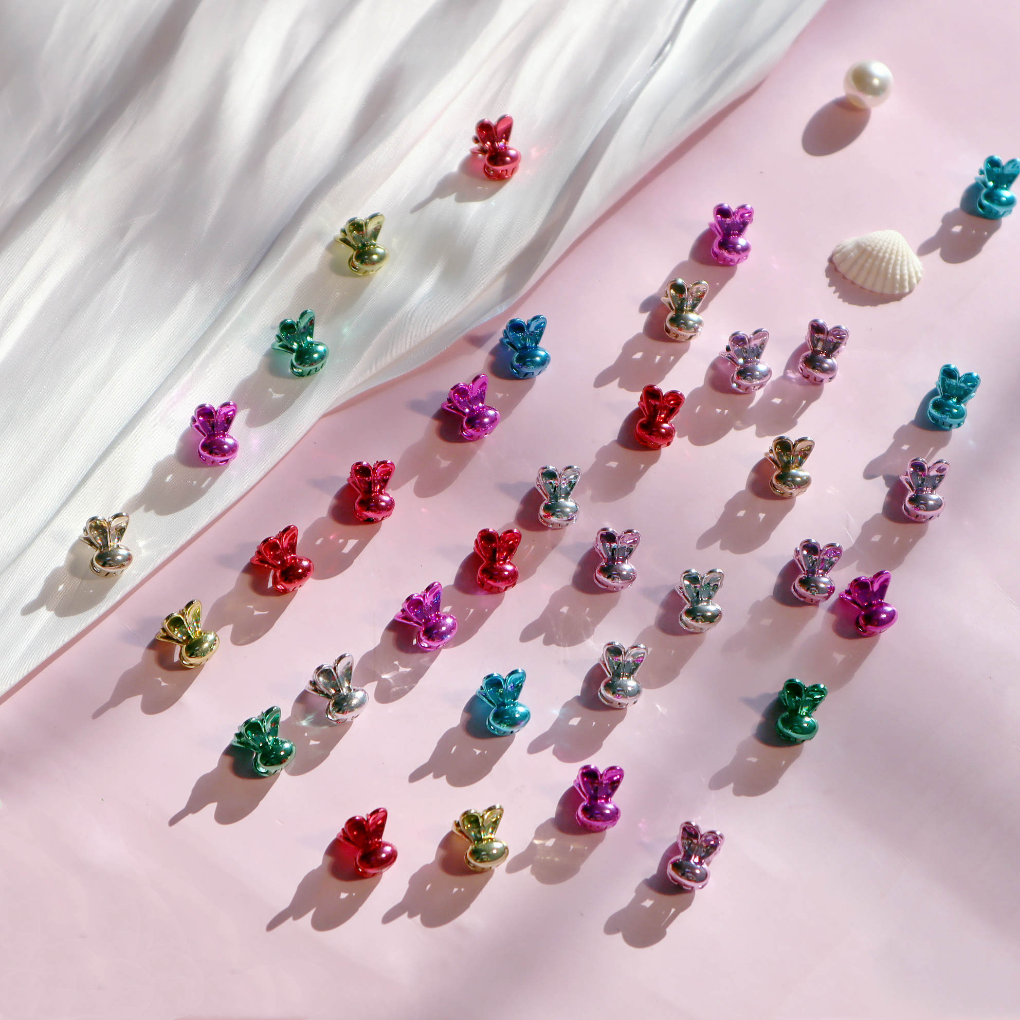 

10 шт., новые милые мини-заколки для волос для девочек, гальванический процесс, когти с цветком, детские заколки для волос, модные аксессуары для волос
