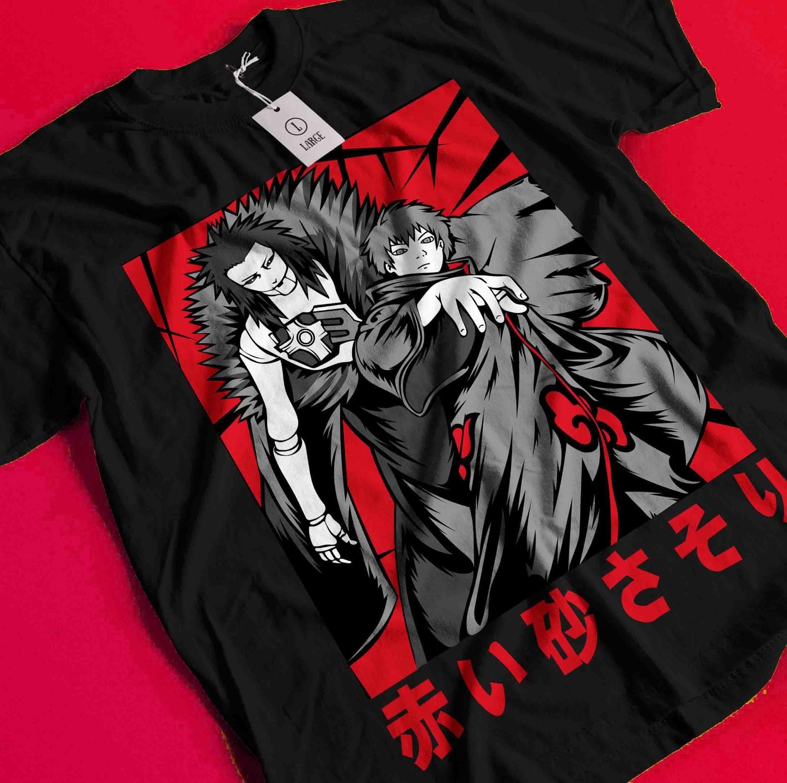 Футболка Сасори Футболка Итачи Футболка Кисаме Футболка Мадары Какаши Наруто Аниме Акацуки AA219 S