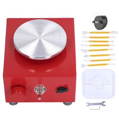 Kids Pottery Wheel Adjustable Speed Stable Rotation Low Noise Safe Compact Space Saving Easy