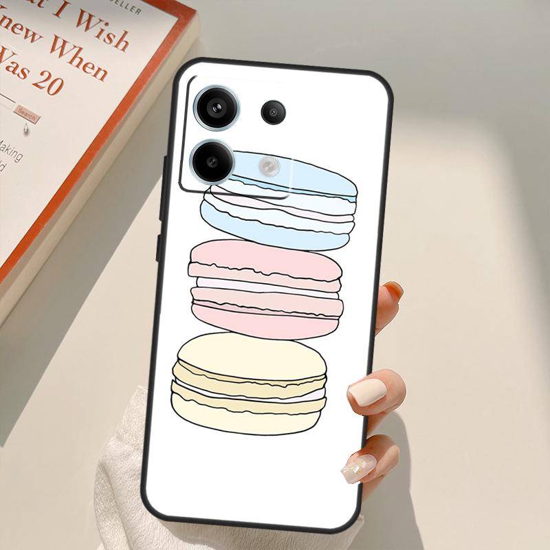 

Macarons Cake Dessert Funda For Xiaomi Redmi Note 14 10 11 12 13 15 Pro Plus Case For Redmi 15 14C 10C 12C 13C 15C Redmi Note 13 4G