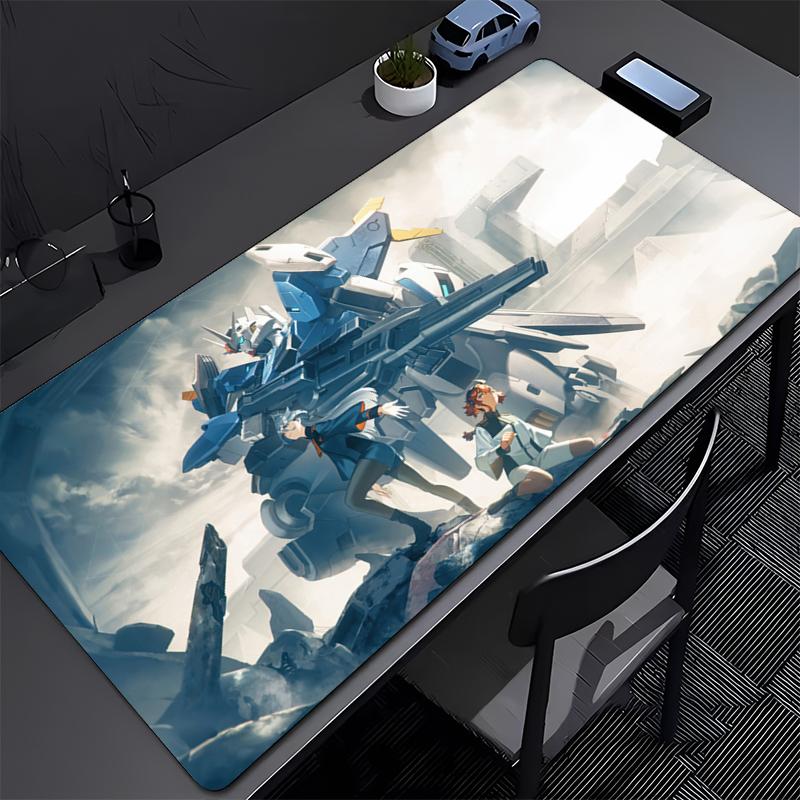 Mouse Pad Large Mechanical Warrior Gundam Aerial Gamer Keyboard Mat Pads Gaming Desk Protector Mousepad Deskmat PC Game Mousepad