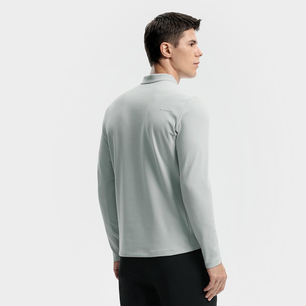 FILA Fitness Simple Fashion Sports Casual Versatile Fleece Warm Knitted Long Sleeve T-Shirt Men Tops A11M541203FMG