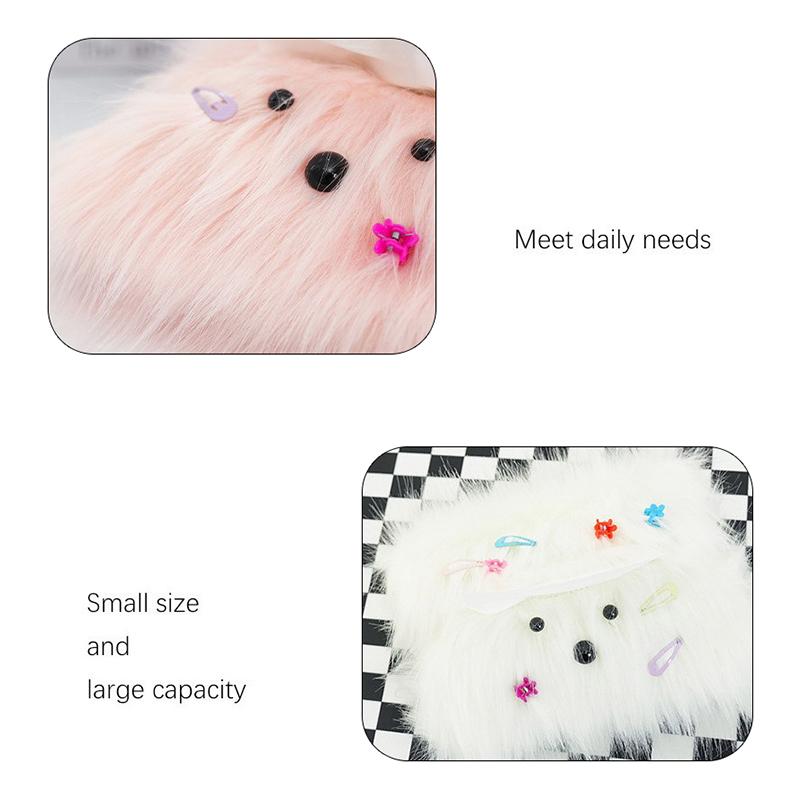 Cute Long Haired Puppy Tissue Box Car Home Kawaii Plush Tissue Boxes Tissue Storage Case Container Desktop Paper Organizer