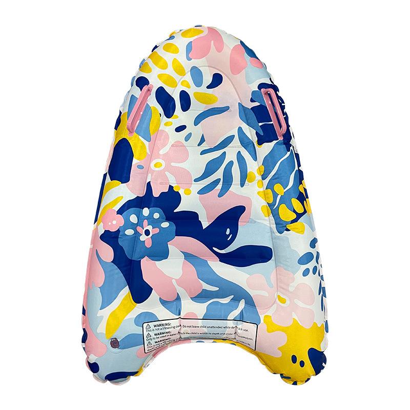 2026 New Summer Inflatable Body Board Portable Thickened Eco Friendly PVC With Handle Kids Surf Board Outdoor Water Play