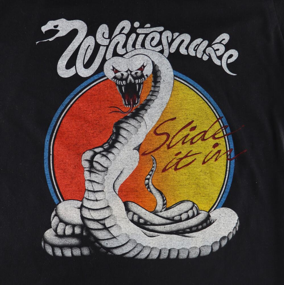 

1984 Whitesnake Slide It Euro Tour Black Unisex S-23XL D024 Unisex T-Shirt XXXXL