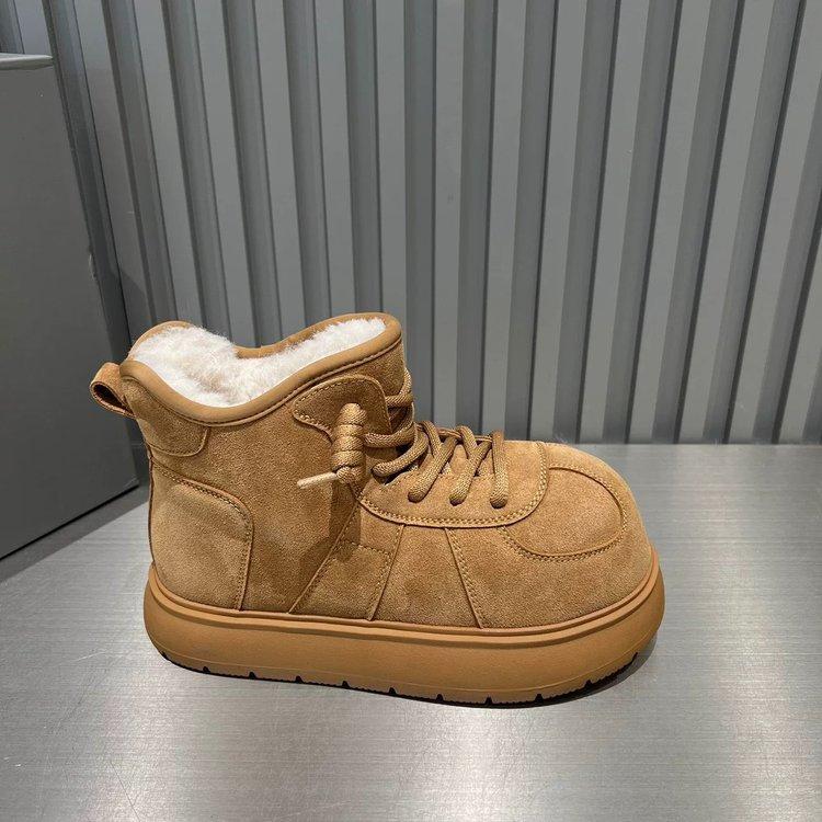 

[youshilai] Casual warm short cotton boots thickened snow boots women s 2025 winter new high-top cotton shoes 40