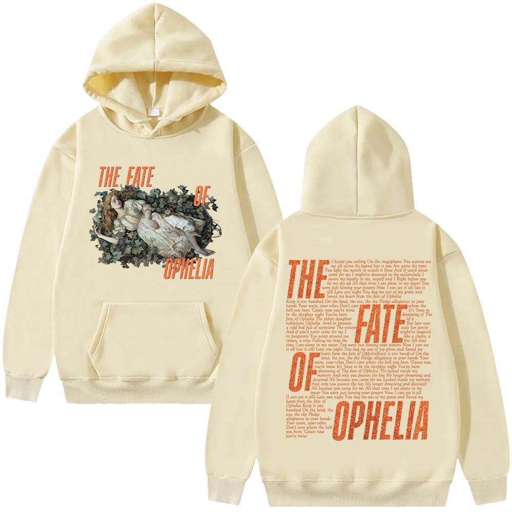 The Fate of Ophelia Lyrics Hoodie TS The Life of A Showgirl Album Graphic Clothes Women Men Fashion Retro Aesthetic Pullover Y2K