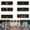 Tarot Cards Stand Wood Holder Moon Phases Altar Base Moon Shape and Rectangle Cards Holder for Witch Divinations Tools