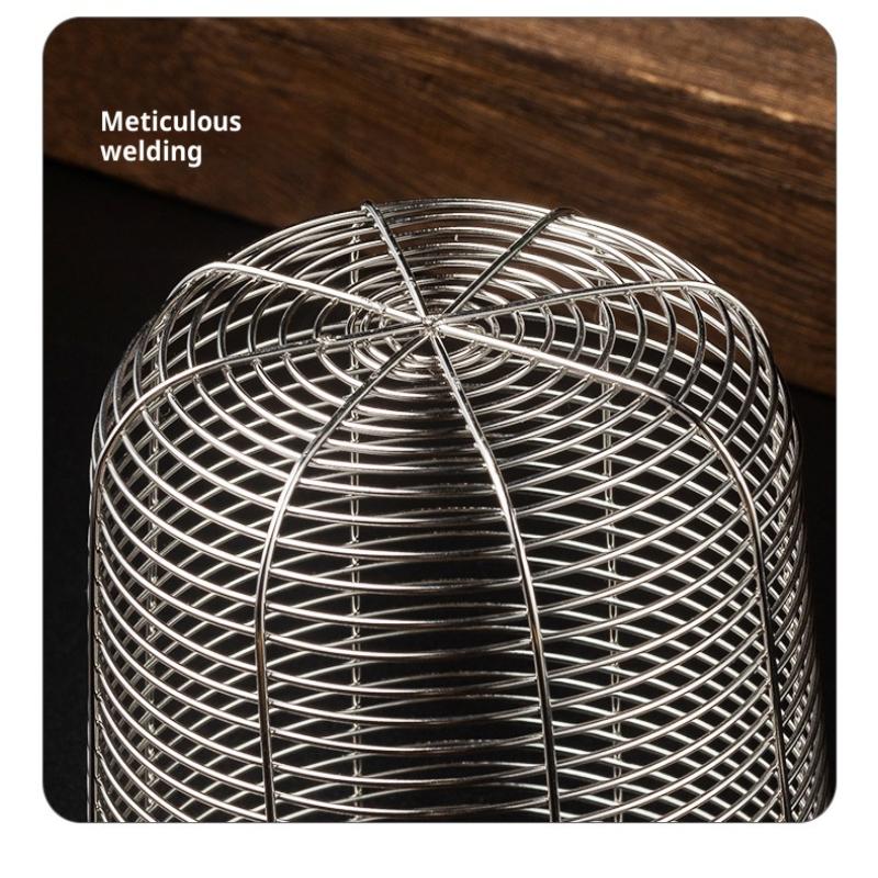 Stainless Steel Chopsticks Holder Cutlery Organizer Utensil Drainer Round Chopstick Cage Fork Spoon Storage Flatware Drying Rack