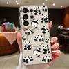 Magnetic For Magsafe Case For Samsung Galaxy S26 Ultra S25 Edge S24 Plus S23 FE S22 A17 A54 A55 A56 A57 5G Lovely Baby Panda Pattern Cover