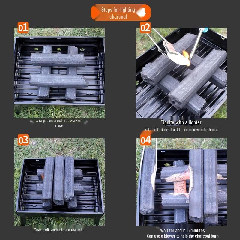 ZISIZ Bezdymny węgiel bambusowy do grillowania