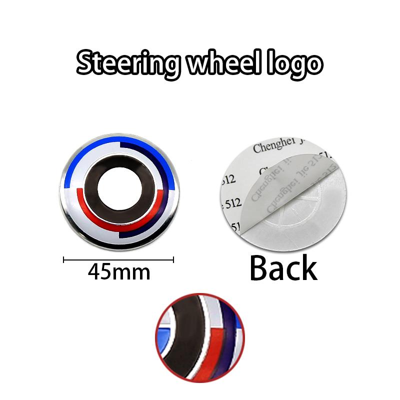 

For BMW 50th anniversary 74mm 82mm Car Front Hood Rear Trunk Badge Steering Wheel Stickers 56mm 68mm hub center cap Accessories