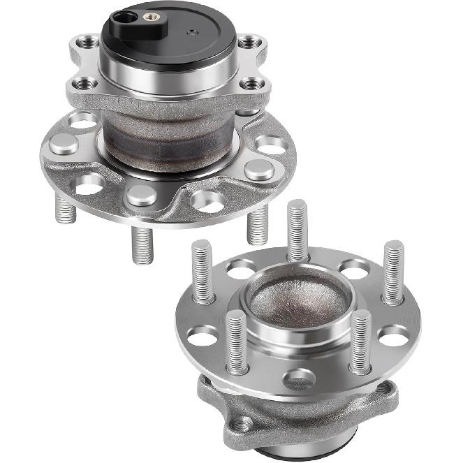 ECCPP Replacement for Pair of 2 New Complete Rear Wheel Hub Bearing Assembly 5 Lugs w/ABS for 07-10 for Dodge 512332 x2