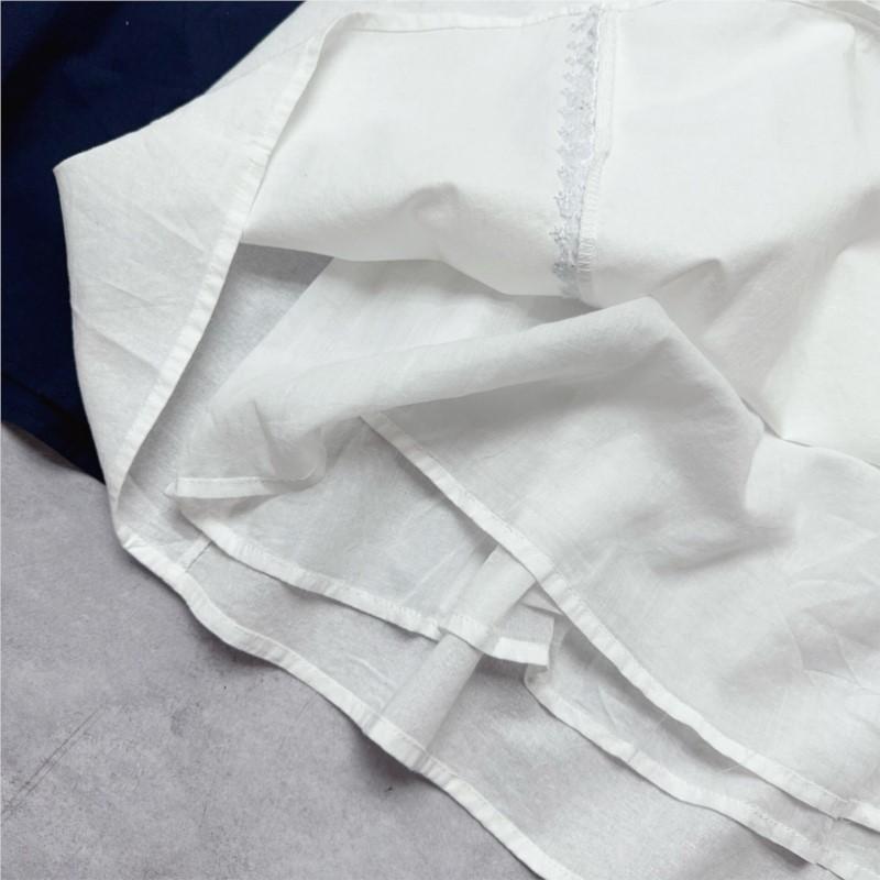 Johnature Embroidered Dress Spring Autumn French Vintage Style Lace Patchwork Long Sleeve Dresses