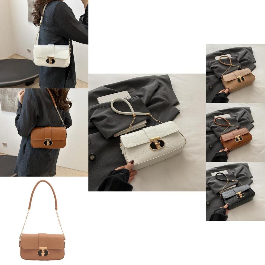 Stylish Pu Leather Small Square Bag Trendy Shoulder Bag Crossbody For Women
