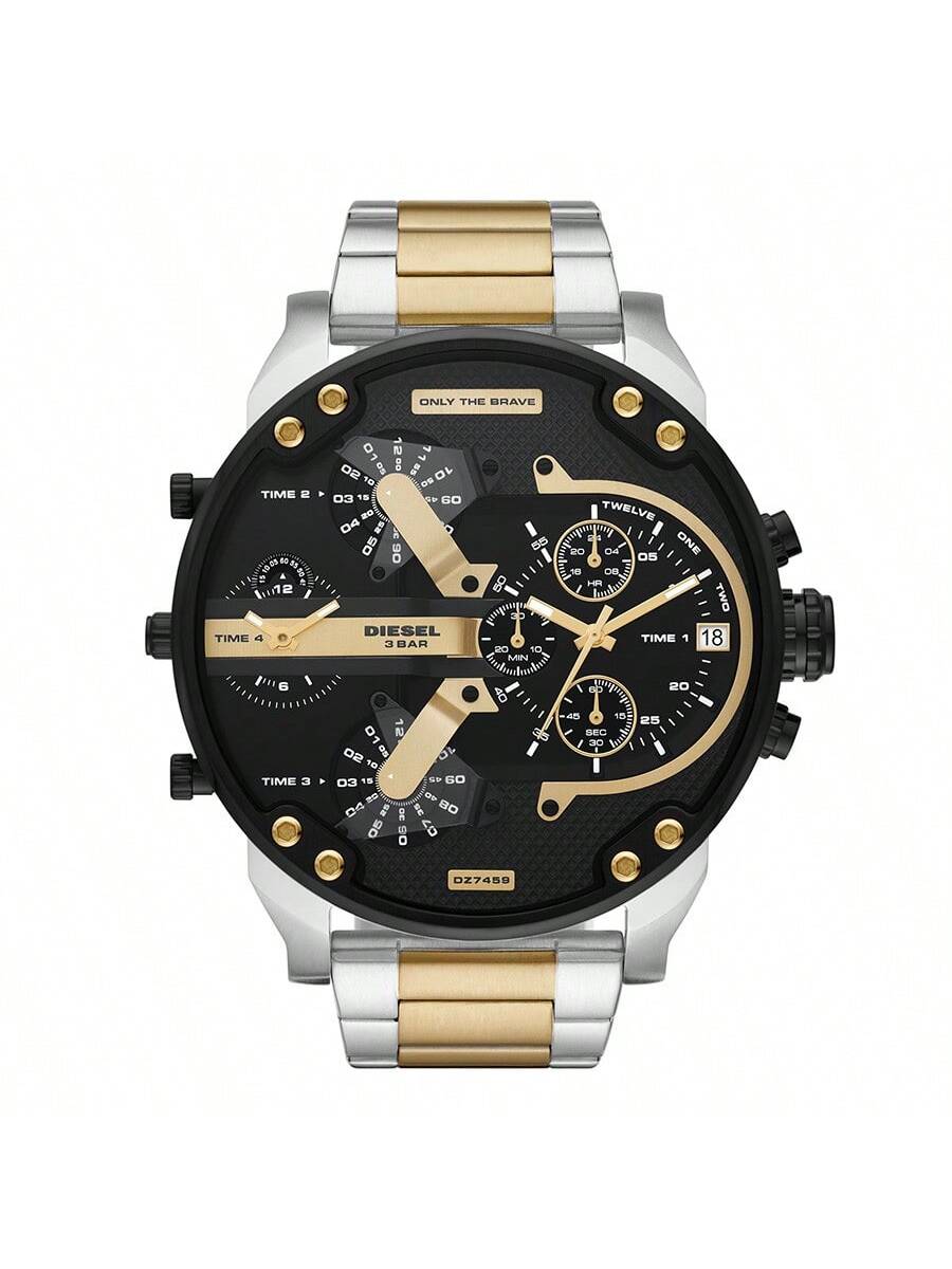 

Diesel Oversized 57 mm Chronograph Watch for Men – Multisection Steel Dial, Bold Statement Timepiece for Night Out, Streetwear & Big Statement –DZ7459 білий