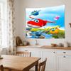 Train Adventure: Titipo's Journey Large Wall Tapestry,Ideal for Office Backdrops, Holiday Gifts, Home Decor (Living Room, Bedroom, Dorm, Parties), and