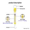 Cylindrical Spring Scale: Newton Pull Gauge 1N-30N Mechanical Teaching Instrument