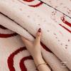 European Striped Jacquard Plush Sofa Cushion Simple Fashion Non-Slip Sofa Cover for Living Room Keep Warm Dustproof Couch Covers