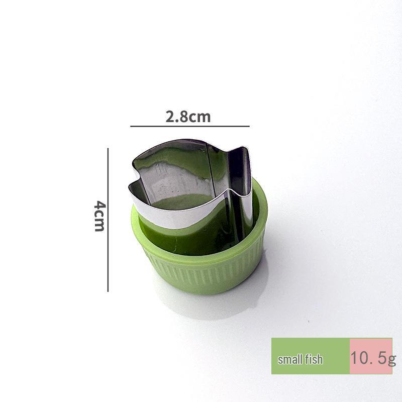 Stainless Steel Farfalle, Vegetable, Fruit, and Sausage Cutter & Cookie Wonton Stamp for Baby Food
