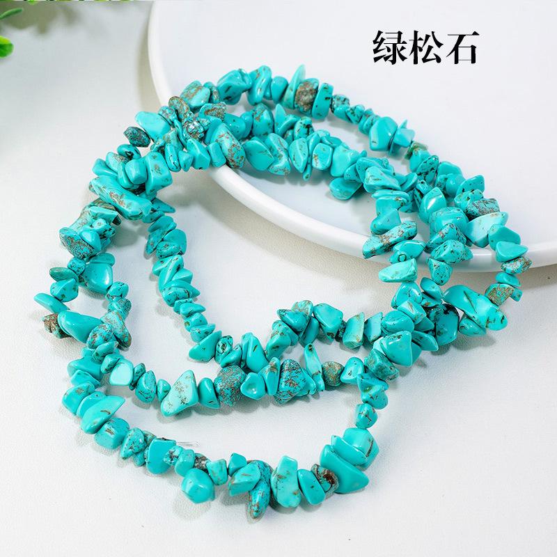 Naturweißes Pulver, gelber Amethyst-Bruchstein, Halbfertigprodukt, DIY, Farbige Kristallsteine, lose Perlen, Schmuckzubehör