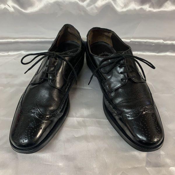 Regal Wingtip Leather Dress Shoes Black 25.5 EEEE(USED)