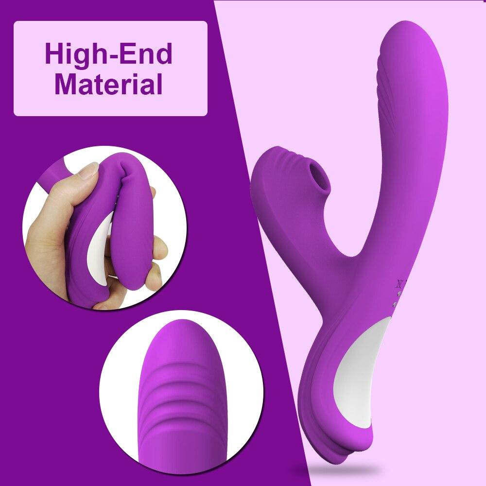 Powerful Sucker Oral Dildo Vibrator Women Penis Clit Clitoris Vacuum Stimulator Female Masturbation Sex Toys